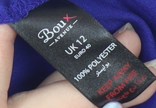 Boux Avenue Women's Blue Cami Satin V-Neck - Size 12