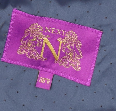 Next Men's Black Blazer, 38, Notch Lapel