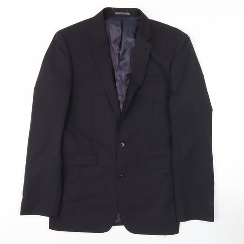 Next Men's Black Suit Jacket 36 Regular Fit Formal