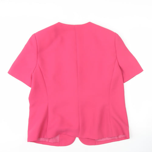 Victoria Layne Women's Pink V-Neck Blouse, Size 16, Casual