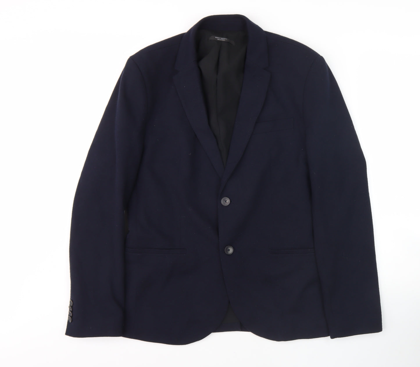 Zara Men's Blue Blazer - M, Regular Fit, Formal