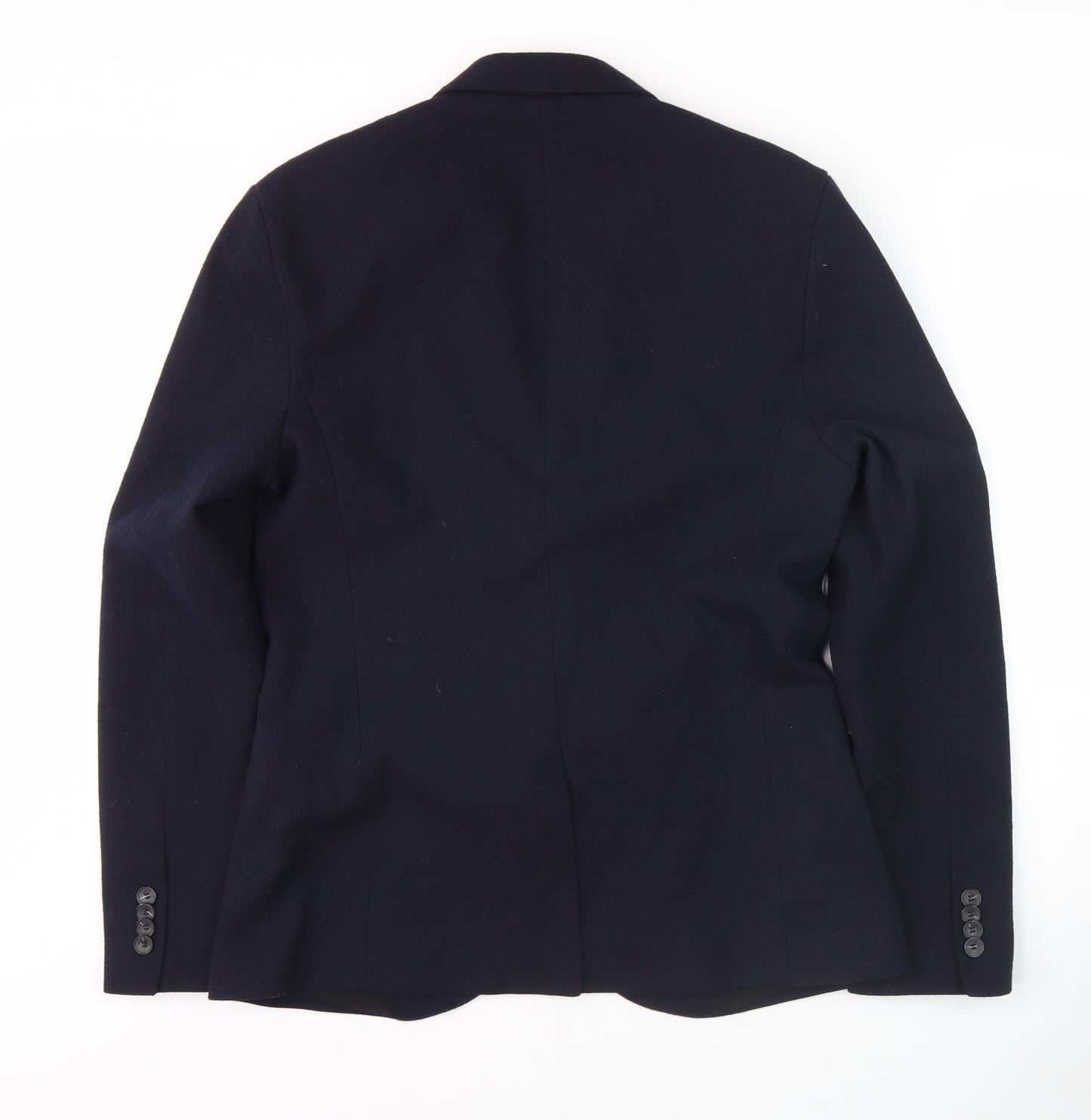 Zara Men's Blue Blazer - M, Regular Fit, Formal