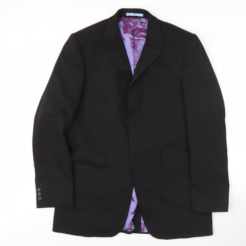Burton Men's Black Blazer, Size L, Long Fit