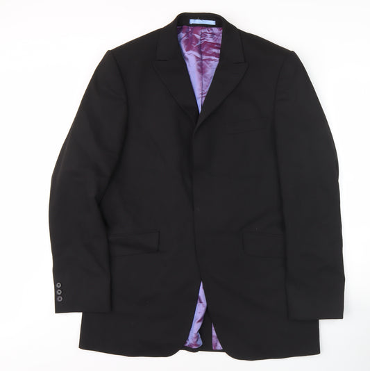 Burton Men's Black Blazer, Size L, Long Fit