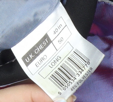 Burton Men's Black Blazer, Size L, Long Fit