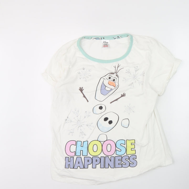 Disney Frozen Nightshirt Women White Size 16-18