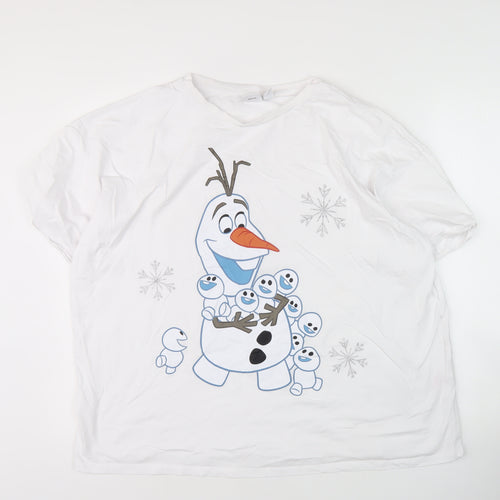 Disney Women’s White XL Frozen T-Shirt