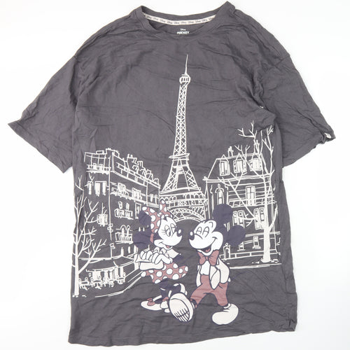 Disney Mickey Mouse Grey T-Shirt Nightshirt L