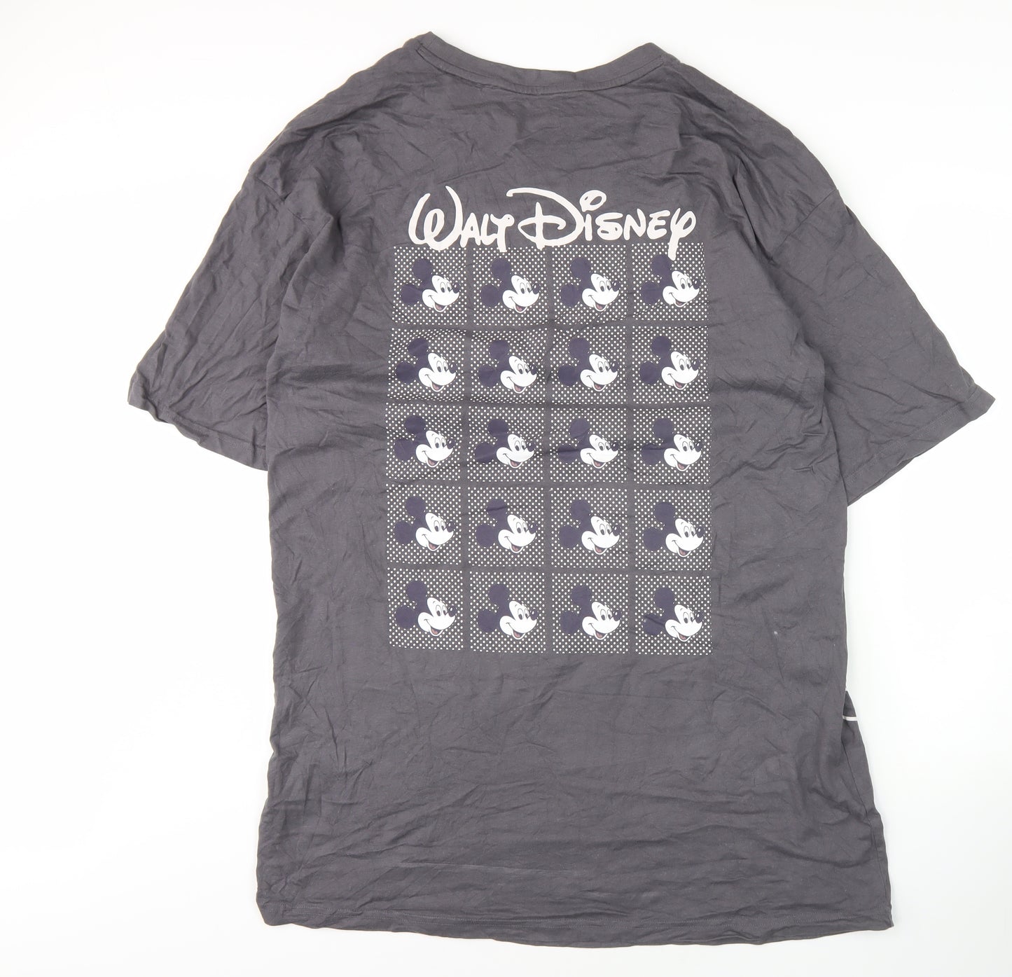 Disney Mickey Mouse Grey T-Shirt Nightshirt L