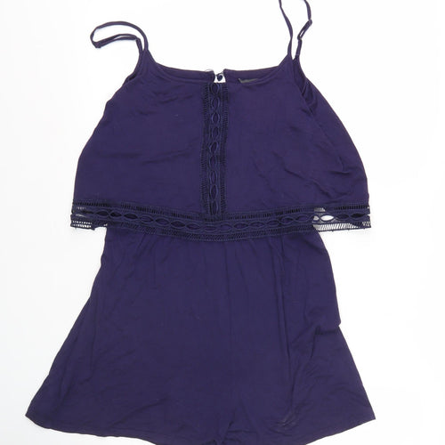 Dorothy Perkins Women's Purple Playsuit, Size 10, Casual Summer