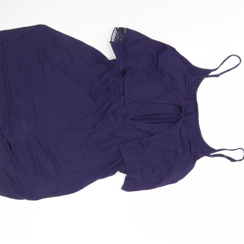 Dorothy Perkins Women's Purple Playsuit, Size 10, Casual Summer