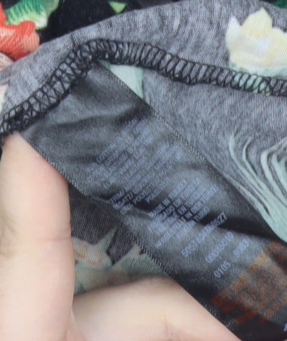 Dorothy Perkins Women’s Black Floral Off Shoulder Blouse