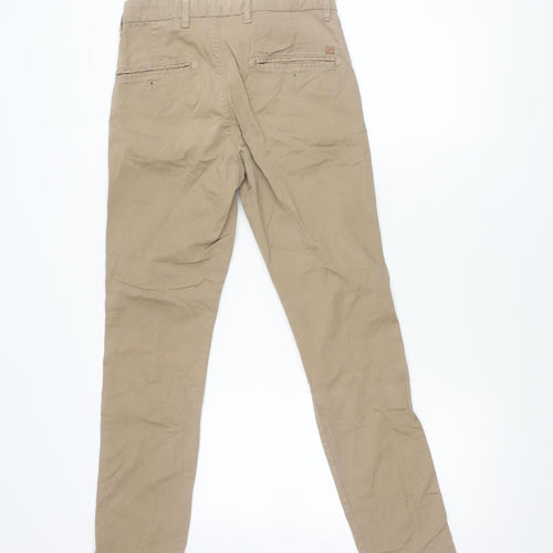 Celio Beige Chino Trousers, Slim Fit, Size S, Casual Style