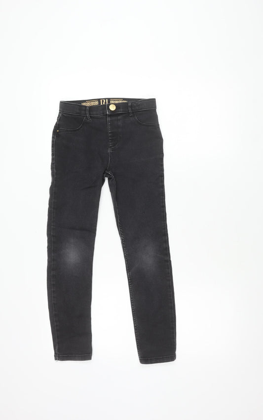River Island Girls Black Skinny Jeans 9 Years Casual Wear