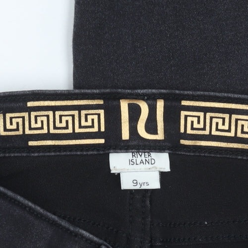 River Island Girls Black Skinny Jeans 9 Years Casual Wear