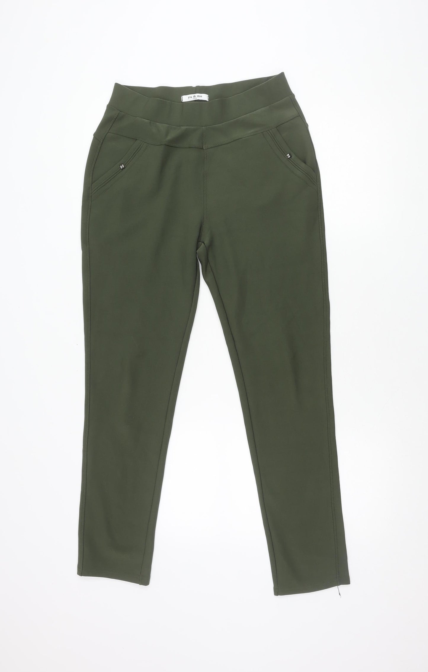 Yu & Me Paris Women's Green Skinny Jeggings XL