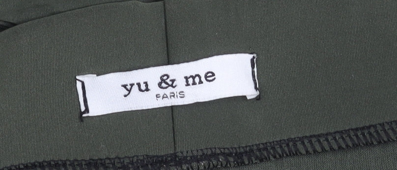 Yu & Me Paris Women's Green Skinny Jeggings XL