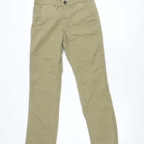 Celio Men's Green Chino Trousers, S, Regular Fit