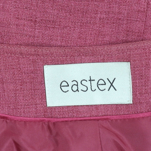 Eastex Women's Pink Buttoned Blazer, Size 18, Autumn Style