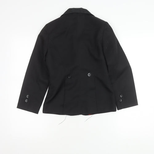 Red Horse Girls Black Polyester Jacket Size 10