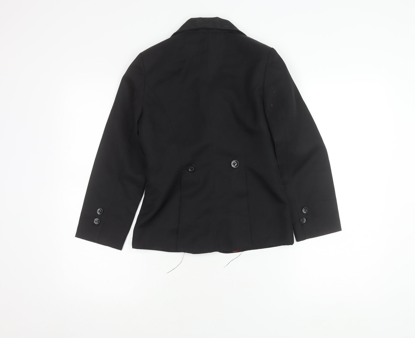 Red Horse Girls Black Polyester Jacket Size 10