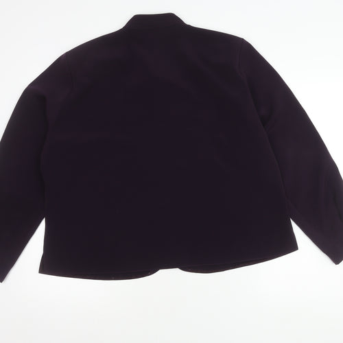 Michael Gold Women's Purple Button-Up Shirt Size 22