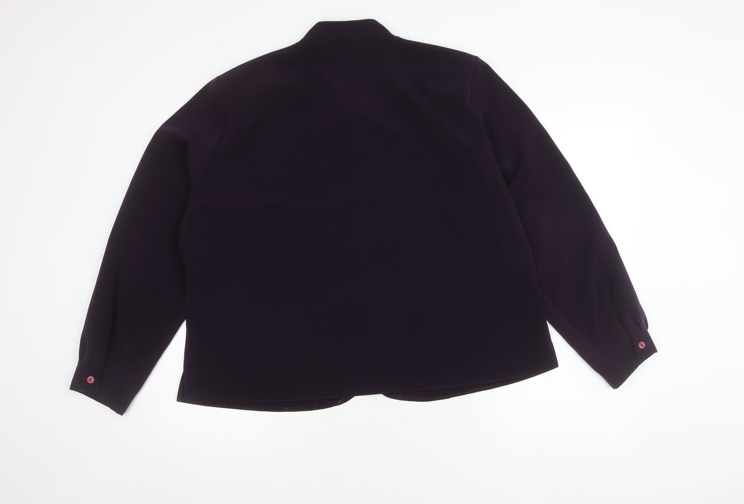 Michael Gold Women's Purple Button-Up Shirt Size 22