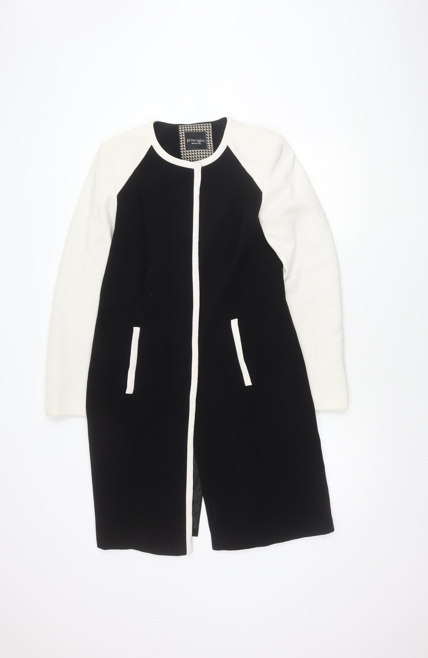 Principles Women's Black Long Sleeve Coat Size 10