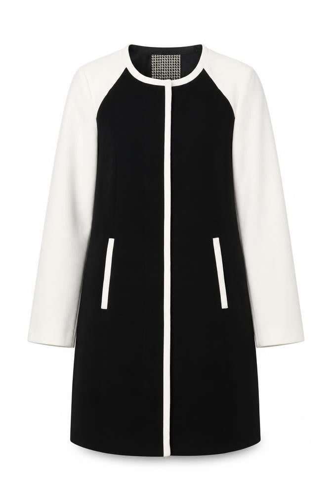 Front view of Principles Women's Black Long Sleeve Coat, size 10