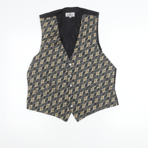 Sophos Men's Multicoloured Argyle Waistcoat L