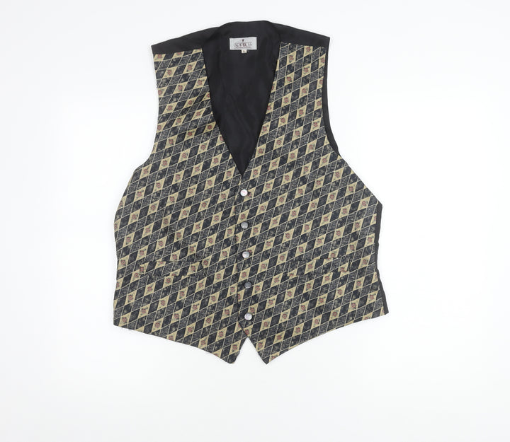 Sophos Men's Multicoloured Argyle Waistcoat L