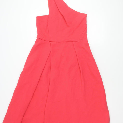 Whistles Women's Red Wool Dress Size 14