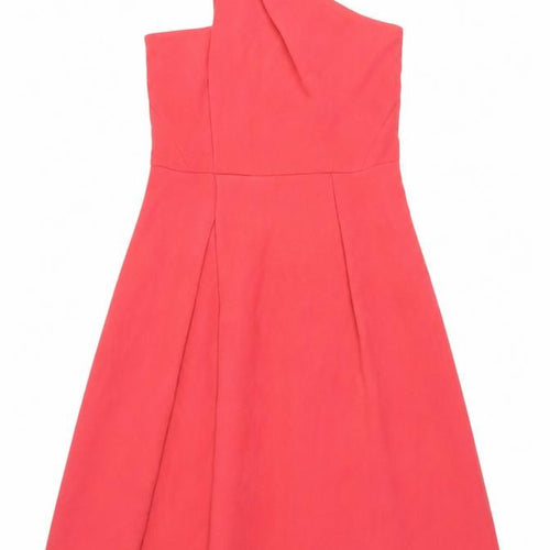 Whistles Women's Red Wool Dress Size 14