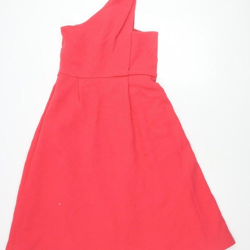 Whistles Women's Red Wool Dress Size 14