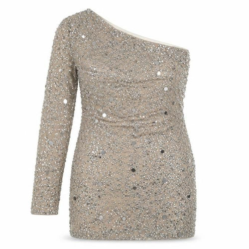 Peace + Love Women's One Shoulder Sequin Dress
