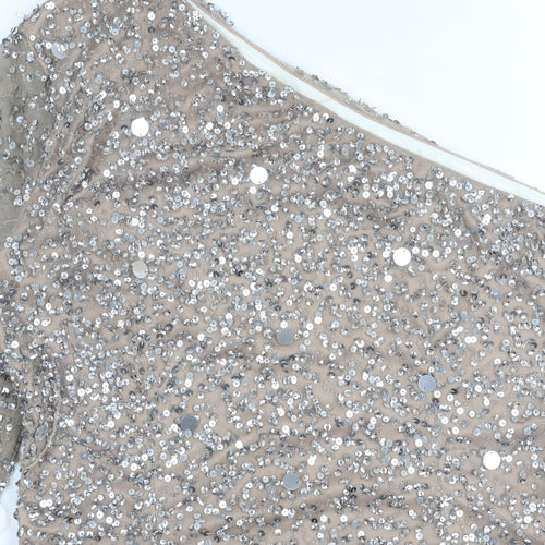Peace + Love Women's One Shoulder Sequin Dress
