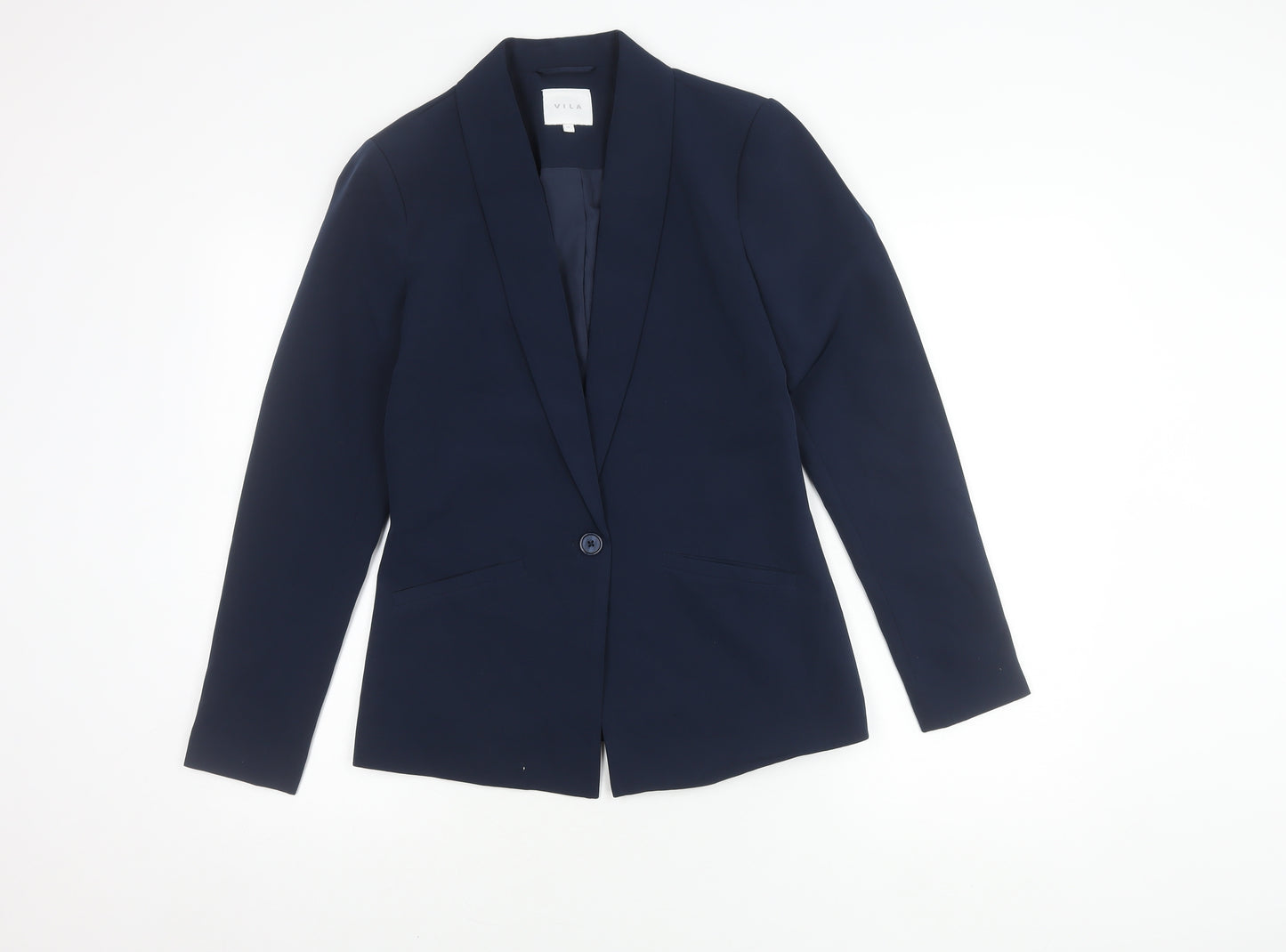 Vila Women's Blue Blazer Suit Jacket, Size 6, Regular Fit