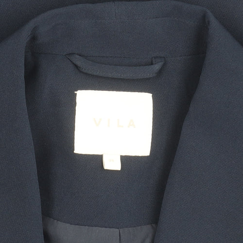 Vila Women's Blue Blazer Suit Jacket, Size 6, Regular Fit