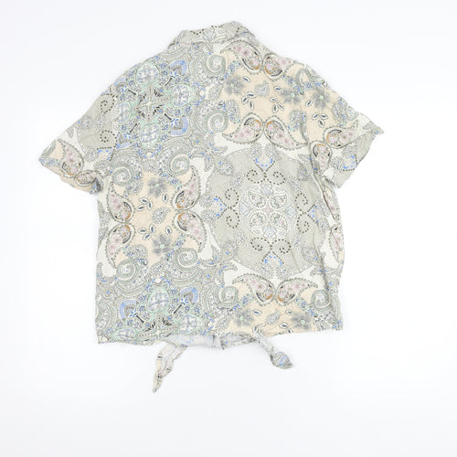 Only Women Multicoloured Paisley Blouse Size 14
