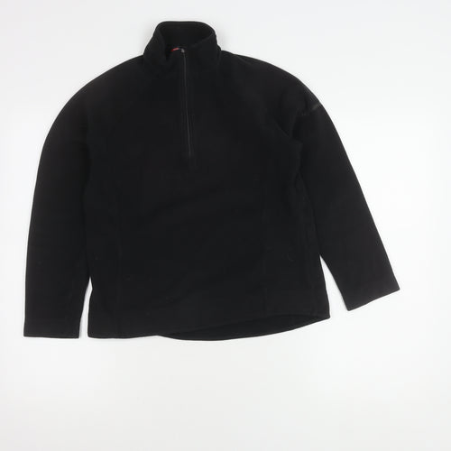 F.lli Campagnolo Boys Black Fleece Pullover Sweatshirt - Size 12