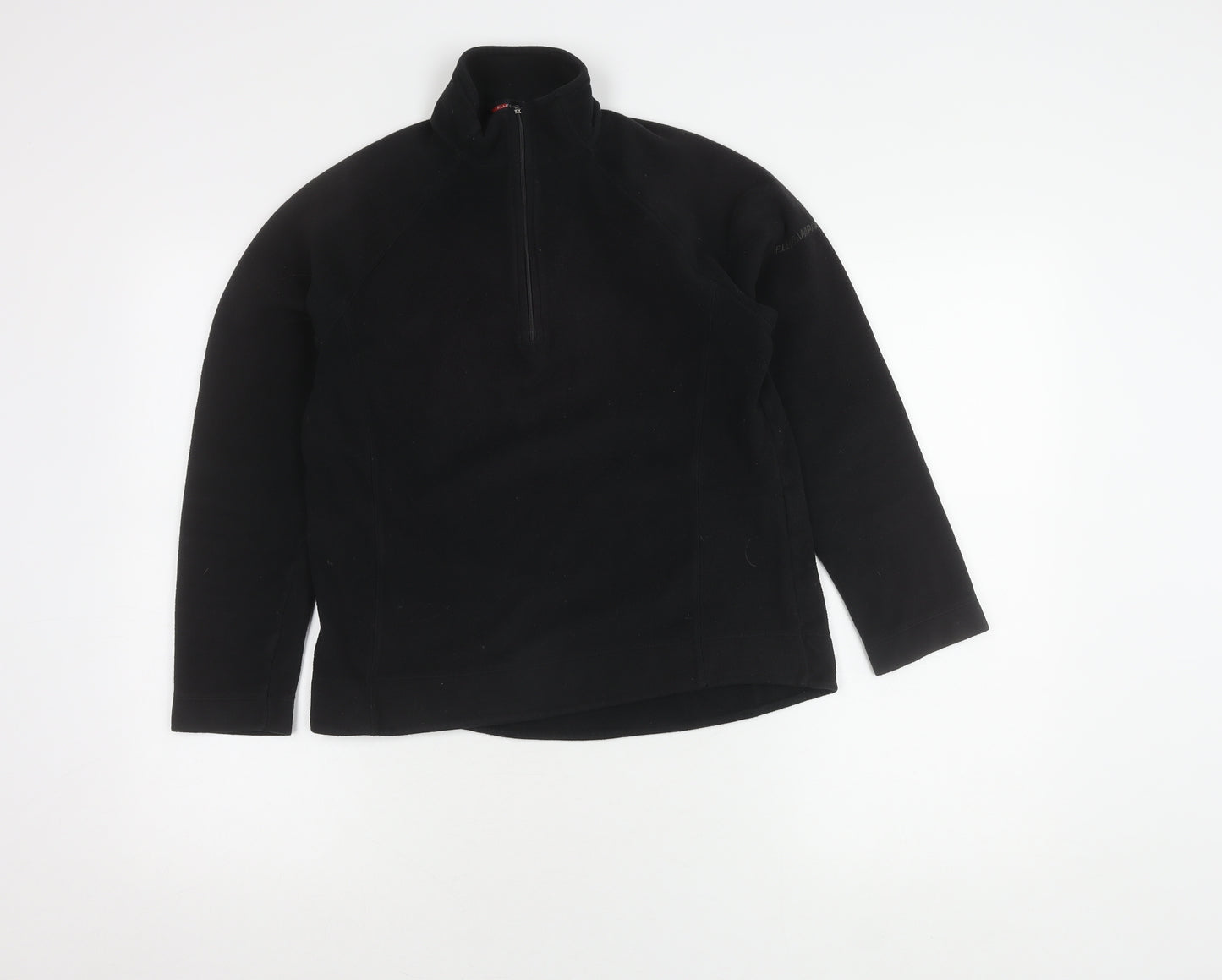 F.lli Campagnolo Boys Black Fleece Pullover Sweatshirt - Size 12
