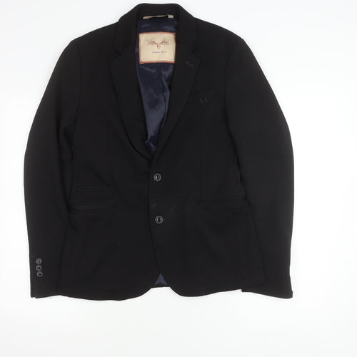 Zara Man Black Slim Fit Blazer Medium