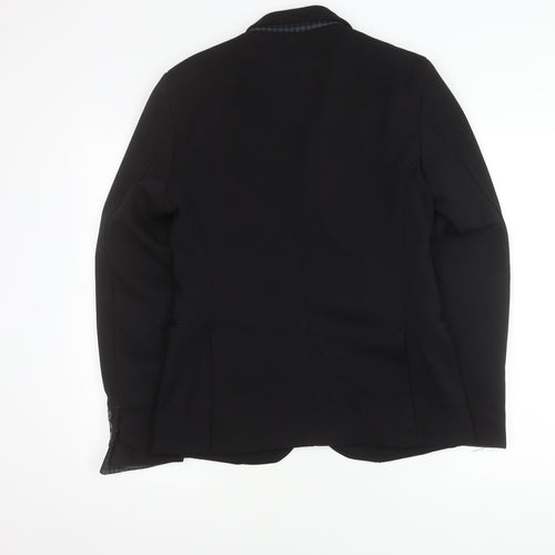 Zara Man Black Slim Fit Blazer Medium