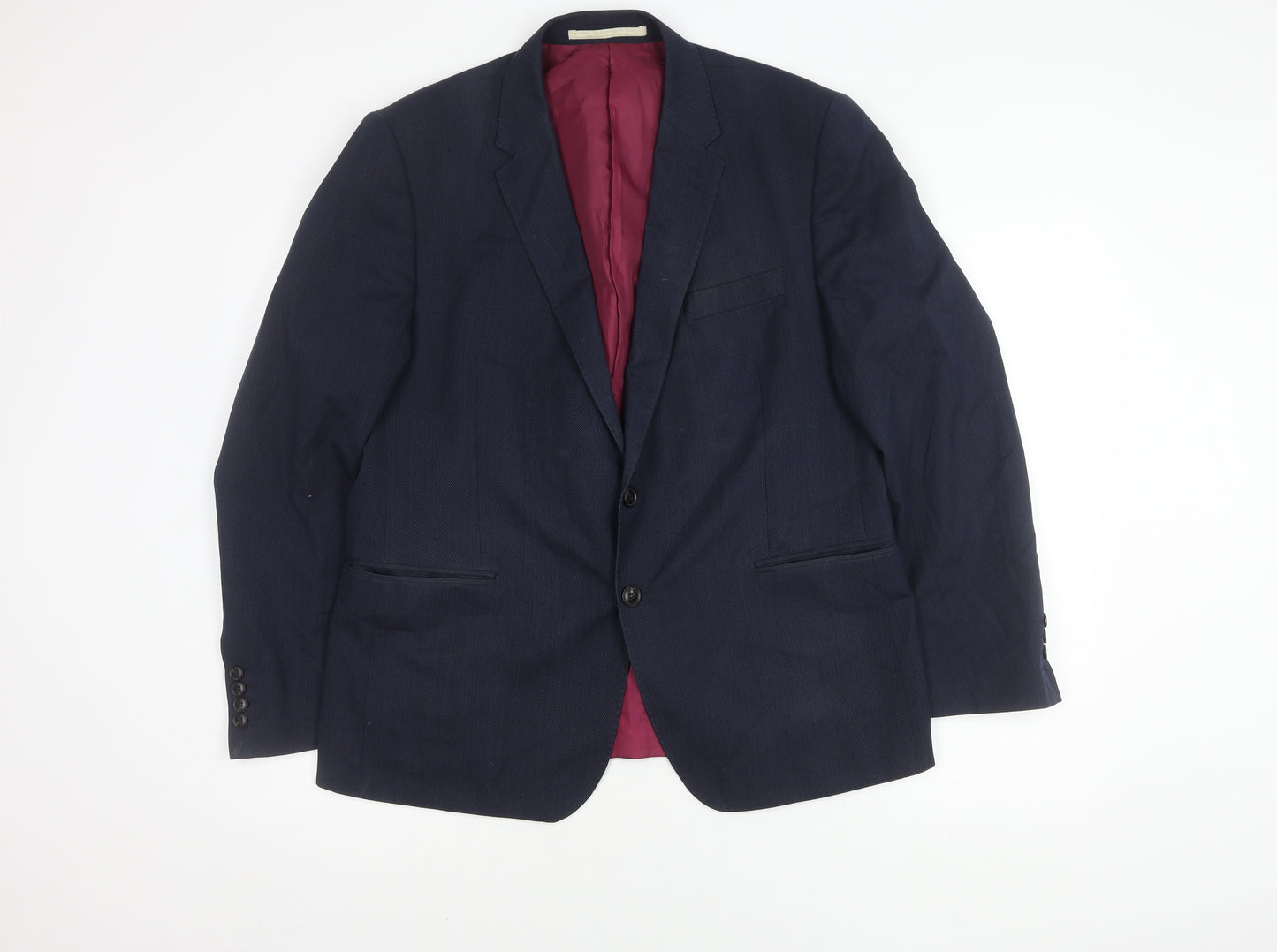 Marks and Spencer Men's Blue Blazer, 44, Single-Breasted