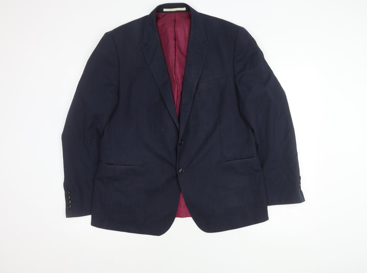 Marks and Spencer Men's Blue Blazer, 44, Single-Breasted