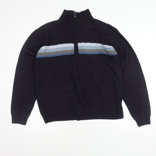 Cutting Edge Men's Blue Full Zip Jumper M