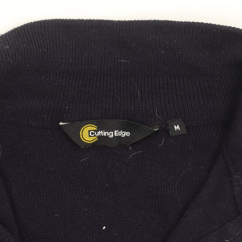 Cutting Edge Men's Blue Full Zip Jumper M