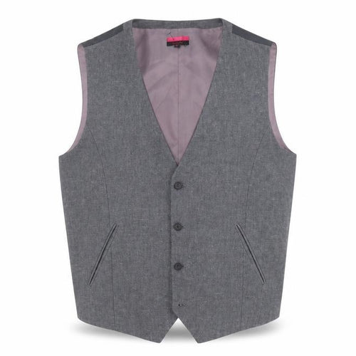 Butler & Webb Men's Grey Slim Fit Waistcoat XL