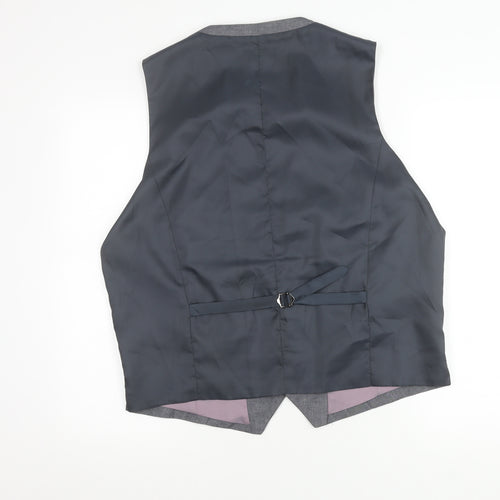 Butler & Webb Men's Grey Slim Fit Waistcoat XL