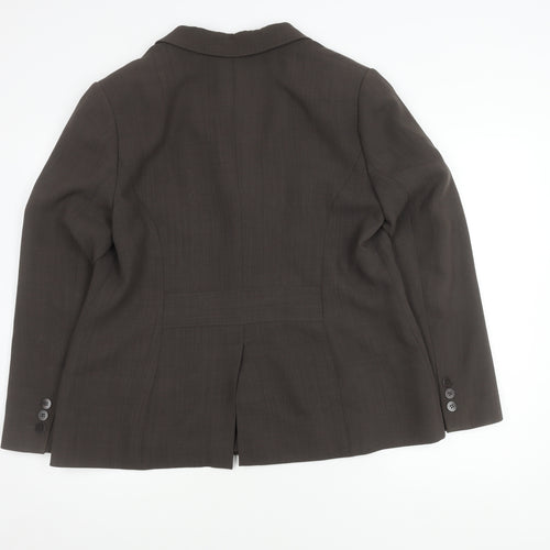 Viyella Women's Brown Blazer UK 18 Regular Fit